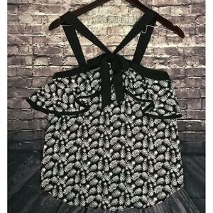 Bcx Juniors' Pineapple Print‎ Halter Top NWT